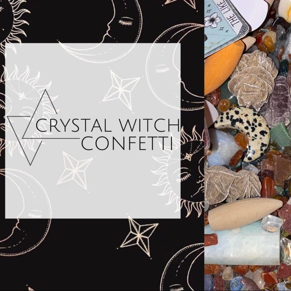 𝅺CRYSTAL Witch Confetti 1/4 Cup
